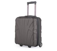 Suitline - Maleta pequeña 45x36x20 cm, Equipaje de Mano para Llevar en Cabina de Avion, Trolley a Bordo para Colocar Debajo del Asiento situado Ligero, 30 litros, Carcasa Dura de ABS, Titanio