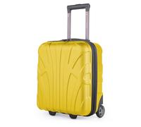 Suitline Trolley Cabina underseat 45 x 36 x 20 cm ABS rígido 30 L con 2 Ruedas asa telescópica pequeño Equipaje Mano, Amarillo