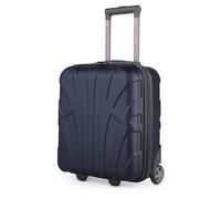 Suitline Trolley Cabina underseat 45 x 36 x 20 cm ABS rígido 30 L con 2 Ruedas asa telescópica pequeño Equipaje Mano, Azul Oscuro