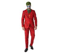 Suitmeister Disfraz de hombre - 2019 The Joker DC ajustado Traje, Rojo, Verde, Amarillo