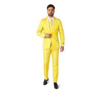 Suitmeister Hombre Juego de Pantalones de Traje de Negocios, Amarillo Macizo, M