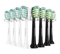 SuitShine Cabezales de repuesto para cepillo de dientes Philips Sonicare | Se adapta a asas de clic 4100 y 1100, control de placa, ajuste seguro, cerdas redondeadas de extremo suave