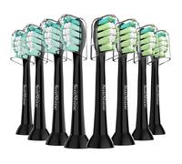 SuitShine Cabezales de repuesto para cepillo de dientes Philips Sonicare | Se adapta a asas de clic 4100 y 1100, control de placa, ajuste seguro, cerdas redondeadas de extremo suave