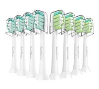SuitShine Cabezales de repuesto para cepillos de dientes compatibles con cabezales de repuesto Philips Sonicare, cabezal de cepillo de repuesto Sonicare y más asas a presión, paquete de 8