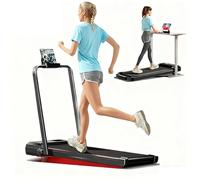 SUIUOI Cinta de correr 3 en 1 plegable para casa - Caminata, carrera y modo bajo la cama, motor sin escobillas 2,5 HP silencioso, velocidad 1 - 12 km/h, inclinación 10 %, 93 × 40 cm, capacidad de