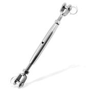 Suiwotin M12 - Tensor de acero inoxidable para mandíbula y mandíbula tornillero de aparejo, mandíbula de tensor de cuerpo cerrado para grado marino, paquete de 1