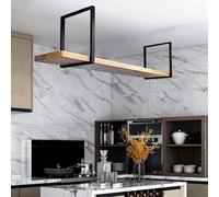 Suixtil Alacena Pared Metal Estantes de Techo Unidad Rack Estante Colgante Almacenamiento Madera Maciza Botelleros Grandes Cocina Soporte Vino Techo