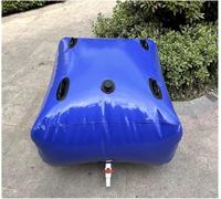 Suixtil Contenedor de Agua de Gran Capacidad, Plegable, Resistente a la presión, Ideal for extinción de Incendios, construcción, tráfico y jardín, con Grifo.(1000L/263Gal/1.5x1x0.7 m)