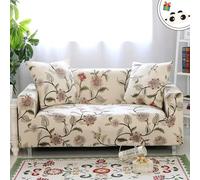 Suixtil Funda de sofá elástica con Estampado Floral Protección Spandex for reposabrazos 1 2 3 4 plazas Diseño Natural Fácil Limpiar Perfecto for la decoración del hogar(Blumen Pflanze,3 Sitzer)