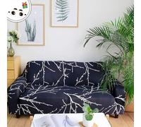 Suixtil Funda de sofá elástica con Estampado Floral Protección Spandex for reposabrazos 1 2 3 4 plazas Diseño Natural Fácil Limpiar Perfecto for la decoración del hogar(Blaue Zweige,3 Sitzer)