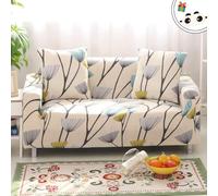 Suixtil Funda de sofá elástica con Estampado Floral Protección Spandex for reposabrazos 1 2 3 4 plazas Diseño Natural Fácil Limpiar Perfecto for la decoración del hogar(Löwenzahn,2 Sitzer)