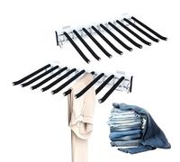 Suixtil Perchas para Pantalones Perchero Extensible for Pantalones, 9 Perchas for for for for Adecuado for armarios con una Profundidad de 48 cm Perchas para Faldas(Right)