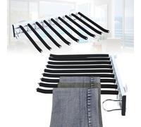 Suixtil Perchas para Pantalones Perchero Extensible for Pantalones, 9 Perchas for for for for Adecuado for armarios con una Profundidad de 48 cm Perchas para Faldas(Left)