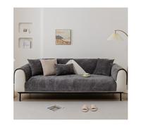 Suixtil Rutschfester Chenille Fya Sofá contra Staub y Tierhaare Lavable Protector weicher Mueblesschutz Perro Katze(A Dark Gray,90 * 240cm)