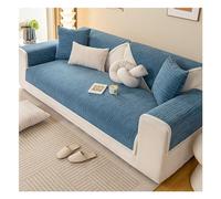 Suixtil Rutschfester Chenille Fya Sofá contra Staub y Tierhaare Lavable Protector weicher Mueblesschutz Perro Katze(D Blue,110 * 110cm)