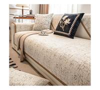 Suixtil Rutschfester Chenille Fya Sofá contra Staub y Tierhaare Lavable Protector weicher Mueblesschutz Perro Katze(B Coffee Color,90 * 240cm)