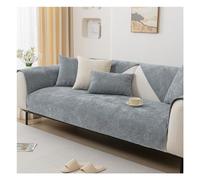 Suixtil Rutschfester Chenille Fya Sofá contra Staub y Tierhaare Lavable Protector weicher Mueblesschutz Perro Katze(A Light Gray,70 * 210cm)