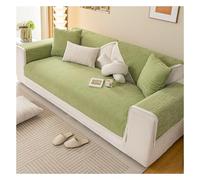 Suixtil Rutschfester Chenille Fya Sofá contra Staub y Tierhaare Lavable Protector weicher Mueblesschutz Perro Katze(D Green,110 * 240cm)