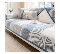 Suixtil Rutschfester Chenille Fya Sofá contra Staub y Tierhaare Lavable Protector weicher Mueblesschutz Perro Katze(C Blue,90 * 160cm)
