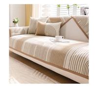 Suixtil Rutschfester Chenille Fya Sofá contra Staub y Tierhaare Lavable Protector weicher Mueblesschutz Perro Katze(C Milky White,110 * 160cm)