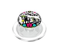 Suiza Alpine Cow Familia Arte Popular Desalpe PopSockets PopGrip para MagSafe