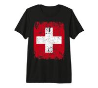 Suiza Bandera | Hombres Mujeres Niños Suiza Camiseta Premium