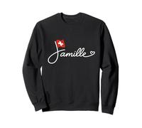 Suiza Famille - Bandera Suiza Familia Patrimonio Palabra Arte Sudadera