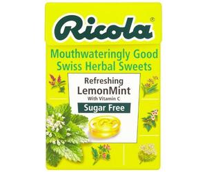 Suiza Herbal Sweets - Limón sin azúcar con aspartamo - 45g - Paquete de 20