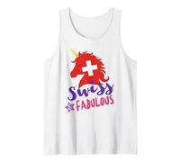 Suiza Unicornio Suizo Camiseta sin Mangas