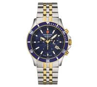 Suizo Alpine Military Reloj Hombre Cronógrafo Cuarzo Analógico 7022.9135SAM Inox