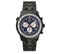 Suizo Alpine Military Reloj Hombre Cronógrafo Cuarzo Analógico 7078.9175SAM Inox