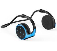 SUJAHHUJIQ Auriculares Bluetooth 5.0, ligeros, pequeños, plegables, inalámbricos, a prueba de sudor, con micrófono, ranura para tarjeta TF