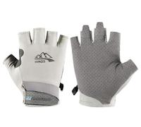 SUJAYU Guantes de protección UV para mujeres y hombres, guantes de conducción sin dedos, guantes de pesca, guantes de navegación, guantes de kayak, guantes de remo, guantes UV, guantes de protección