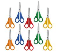 SUJEBKC 10 Piezas Tijeras Para Niños De 5 Colores,Tijeras Escolares,Tijeras De Oficina Pequeñas,Tijeras Graduadas De Bricolaje Juego De Tijeras Artesanales