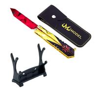 SUJEBKC 1x Valorant Ruby Blade, cuchillo Champion, completo con soporte de exhibición, réplica de juguete Valorant