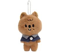 SUJEBKC Stray-Kids Llavero De Peluche,Peluche Stray Kids,12cm Serie 'Magic School' Sk-Zoo Llaveros 'Stay' Lindo Llavero Colgante(Oso Pardo)