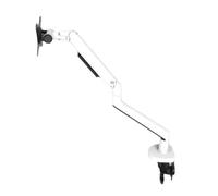 Sujeción de escritorio de aluminio V8, soporte for Monitor de 17-38 pulgadas, brazo de resorte mecánico, elevación libre, Monitor de TV de movimiento completo, carga de montaje de 11kg(White)