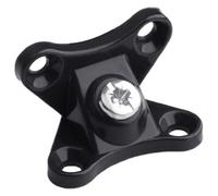 Sujeción de esquina en forma de mariposa Código de esquina mariposa, soportes extraíbles plástico, multicolor, 3,5x3cm, 10 Uds(Black)