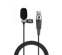 Sujeetec Micrófono de Solapa Compatible con AKG Sansón Transmisor inalámbrico - Unidireccional Condensador Mini Lavalier Micrófono - Enchufe Mini XLR TA3F