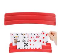 Sujeta Cartas para Juegos de Mesa, Soporte de Cartas de Plástico, Diseño Curvado, Ergonómico, Ideal para Niños, Adultos y Personas con Artritis, Paquete de 1