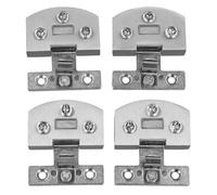 Sujeta eficazmente tu cristal con este juego de 4 bisagras ajustables para armarios (cepilladas)