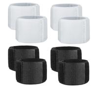 Sujeta Espinilleras Futbol Niño 8 Pares Blanco Y Negro Sujeta Espinilleras Ajustables Libremente Aptas para Niños Y Adultos Unisex