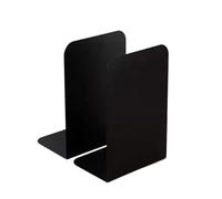 Sujeta Libros 1 par de sujetalibros organizadores Escritorio for Oficina en casa, estantes Resistentes, Soportes, divisores for Cocina, minimalismo(Black)