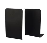 Sujeta Libros 2 Soportes de Libros Metal Sencillos, Antideslizantes, for Escritorio, Organizador for Estudiantes, Grandes y Gruesos(Black)