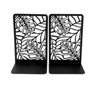 Sujeta Libros 2 sujetalibros con Hojas for Amantes de los Libros, for Pesados, Soporte for, Suministros Escritorio for Oficina y hogar, for Mujeres Hombres(Black)