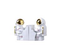 Sujeta Libros Sujetalibros decorativos para pianista de astronauta, figura de astronauta de resina creativa, estatua, extremos de libro, tema espacial, divertido soporte para libro, tapón bookends