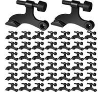 Sujeta Puertas Tope de pasador bisagra pesado cepillado, 48 Uds., con puntas amortiguadoras for protección antigolpes puerta y pared(Black)