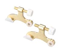 Sujeta Puertas Tope de puerta con pasador bisagra ajustable, 2 uds., almohadilla amortiguadora, montaje oculto, Hardware for del hogar(Gold)
