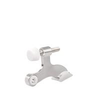 Sujeta Puertas Tope de puerta con pasador bisagra pesado tamaño estándar puntas amortiguadoras for uso limitador estable puertas domésticas(SatinNickel)