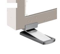 Sujeta Puertas Tope de puerta magnético oculto sin clavos, captura Invisible montaje en suelo y pared for protección puertas del hogar(Grey)